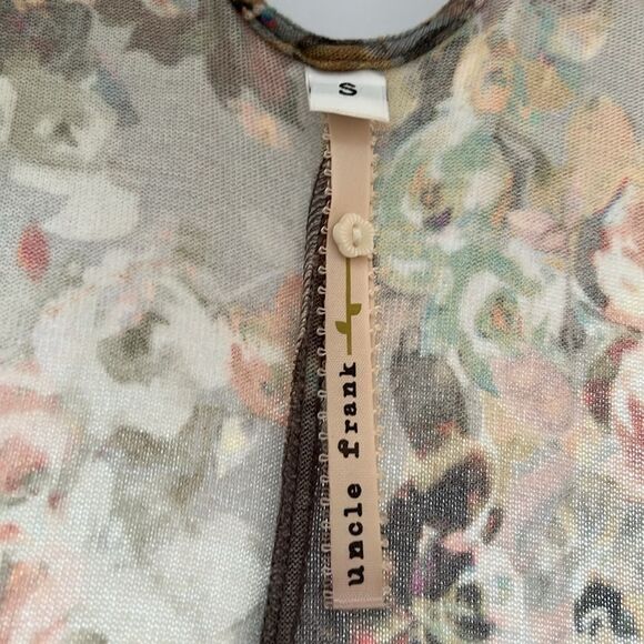 Uncle Frank Abstract Floral Long Sleeve Dress Size Small - Picture 5 of 9